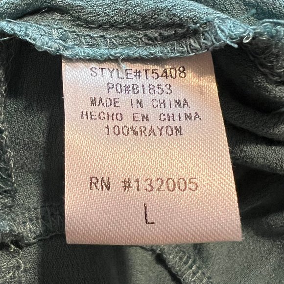 Long Sleeve Babydoll Tiered Top Size Large - Picture 7 of 7